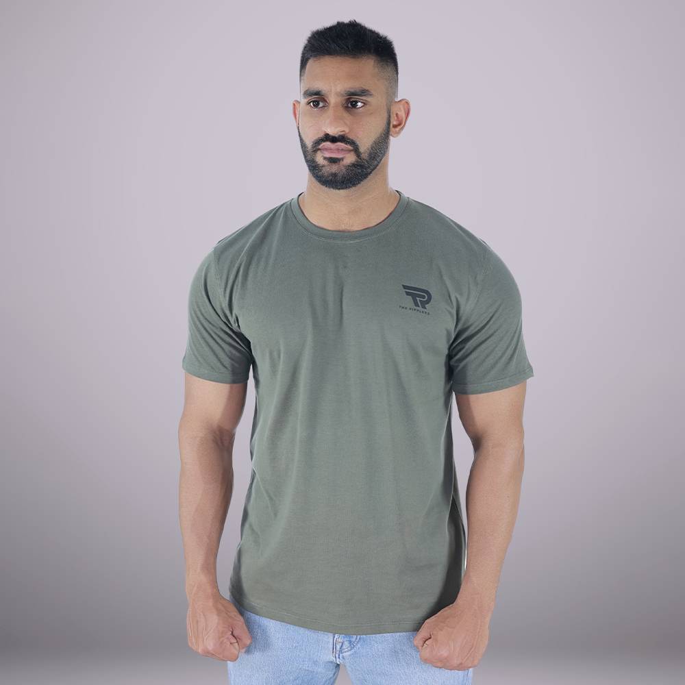 Basic Olive T-Shirt with logo
