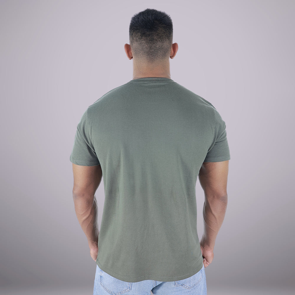 Basic Olive T-Shirt with logo