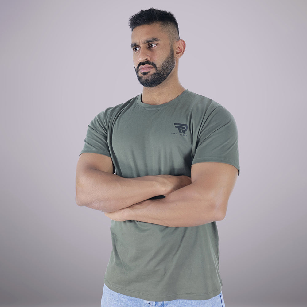 Basic Olive T-Shirt with logo