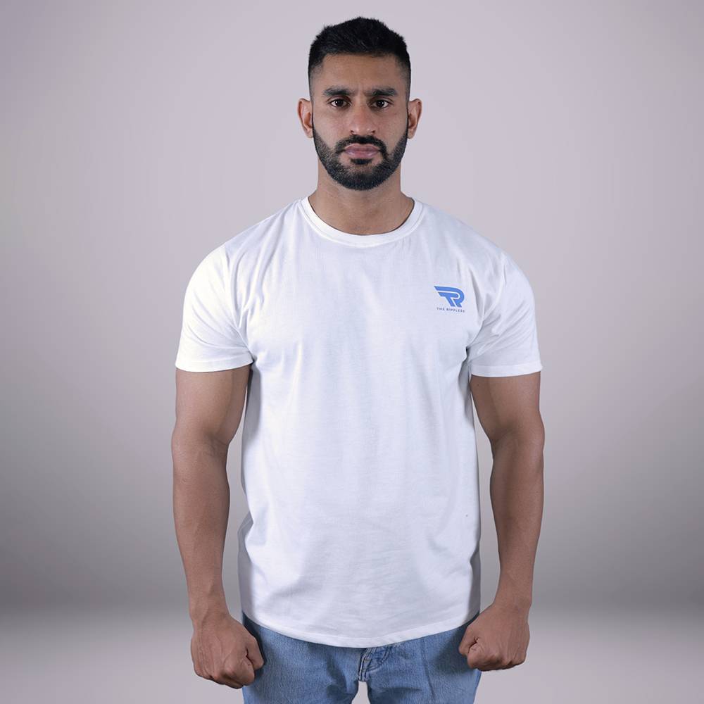 Premium White T-Shirt with Logo