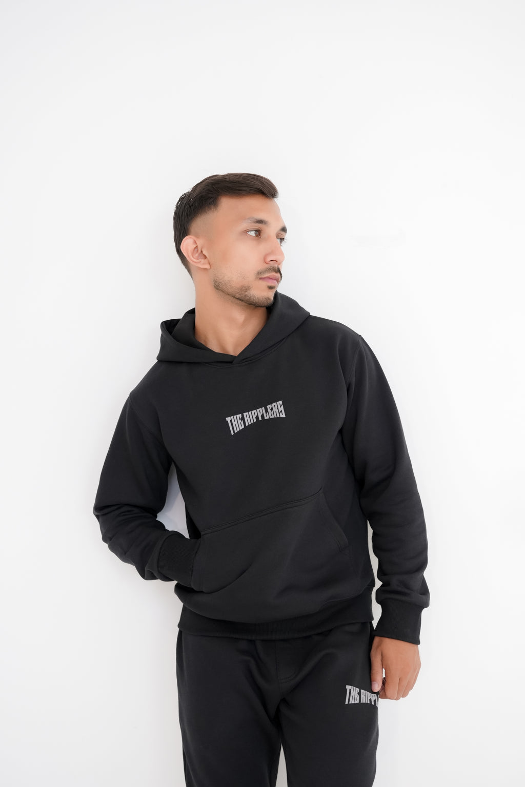 Dragon Printed Hoodie - Black