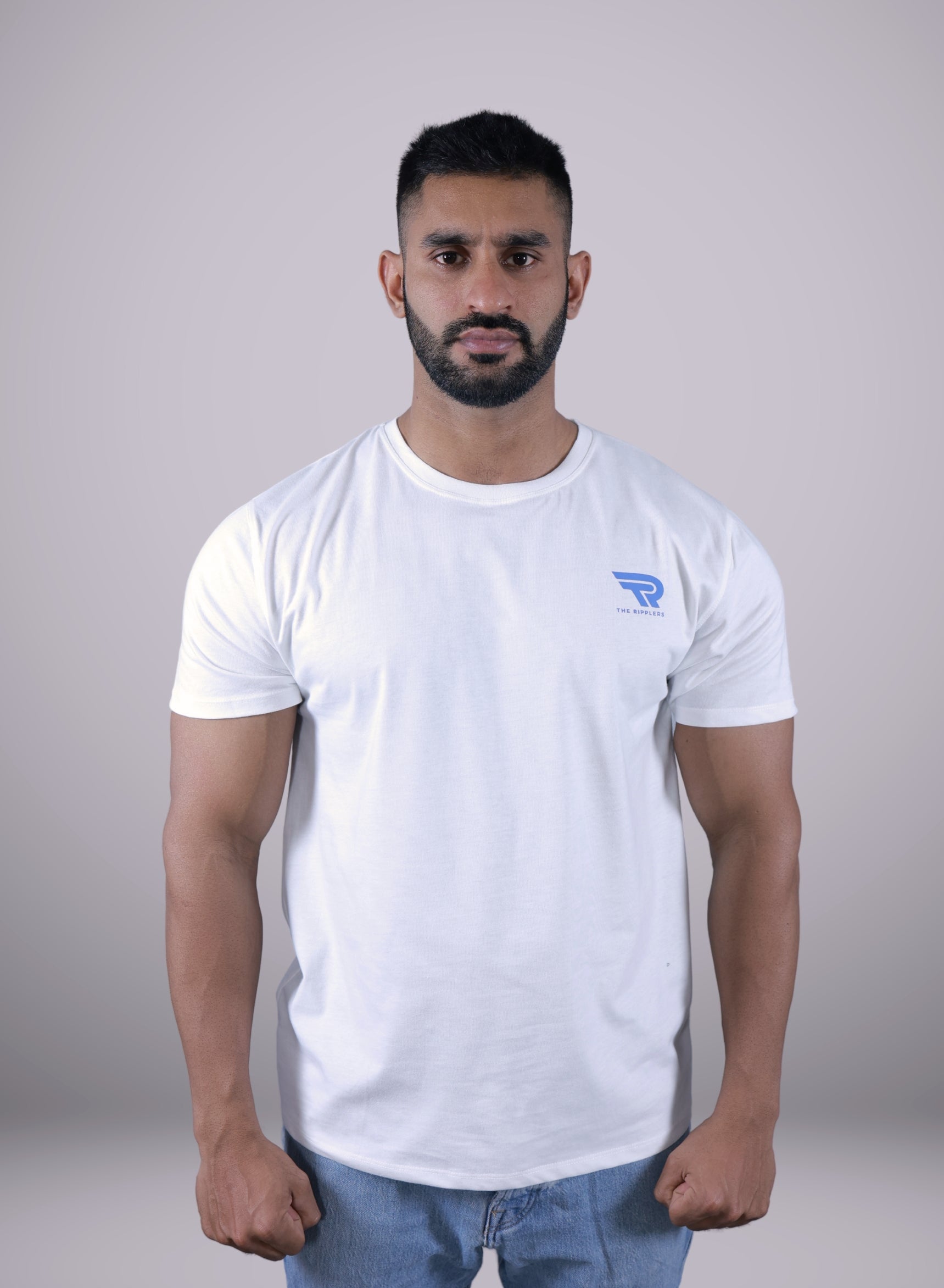 Premium White T-Shirt with Logo