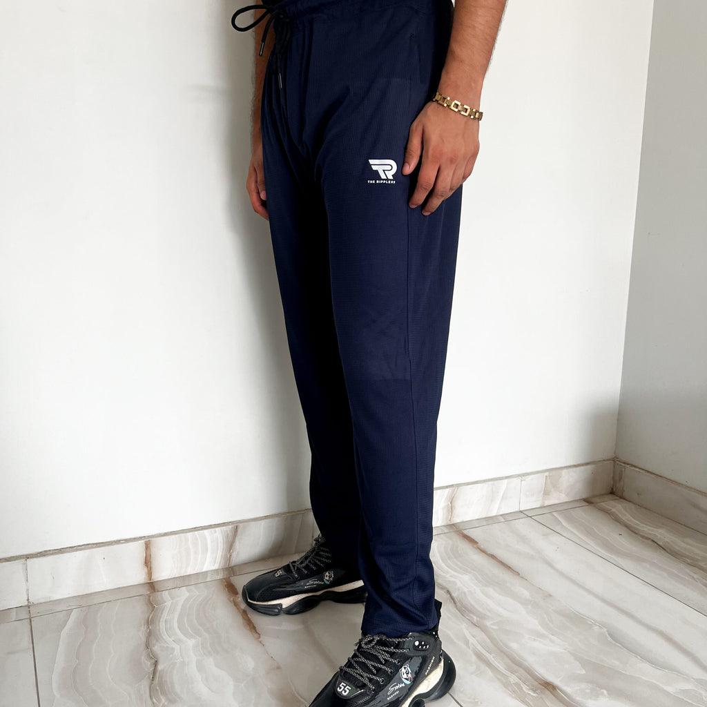 Basic Knitted Navy Blue Trouser