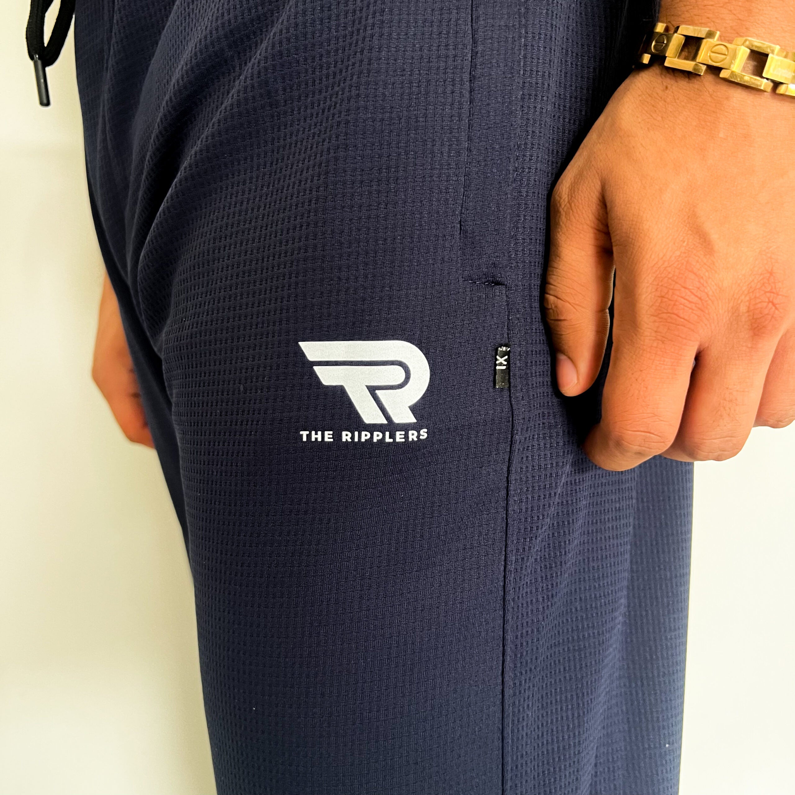 Basic Knitted Navy Blue Trouser