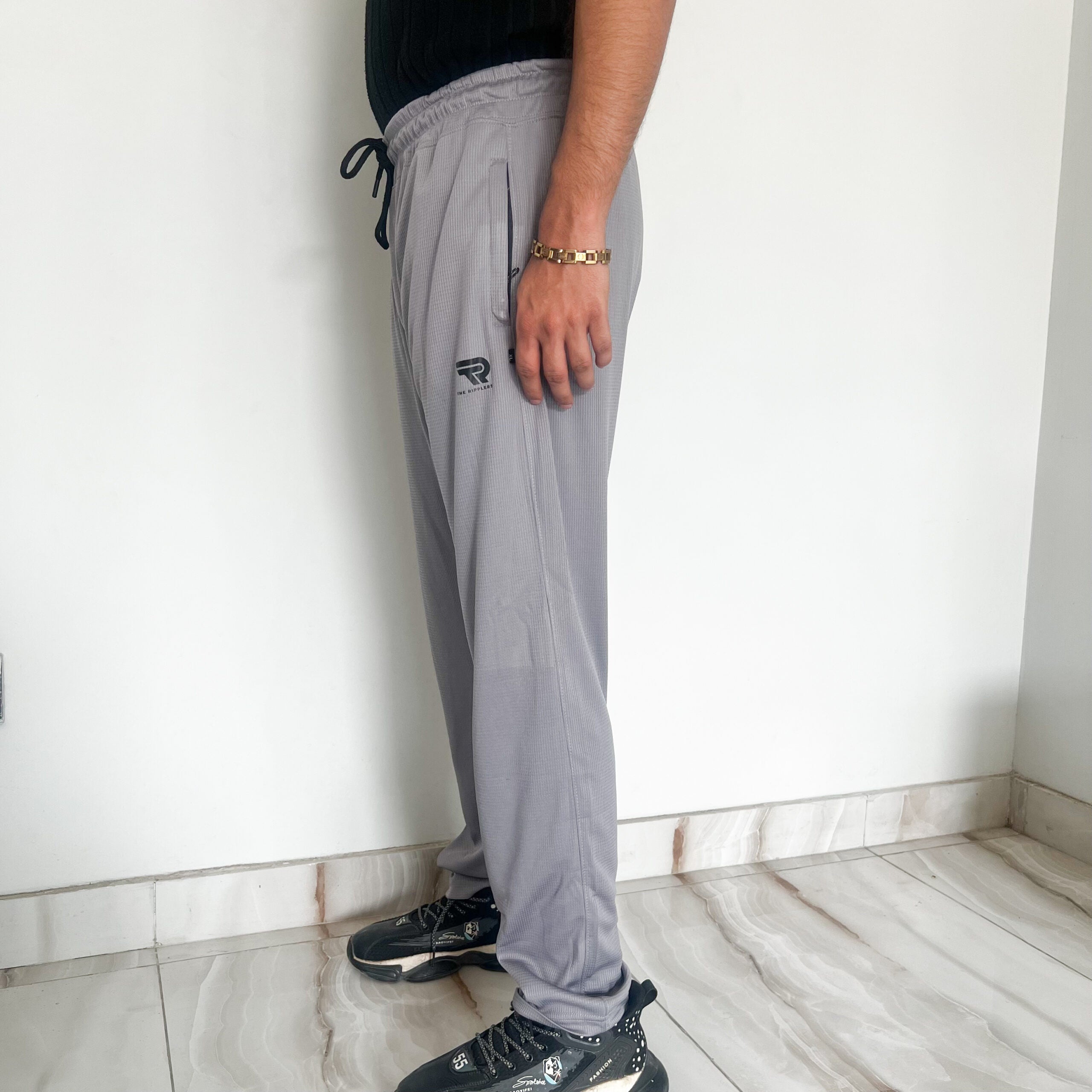 Basic Knitted Grey Trouser