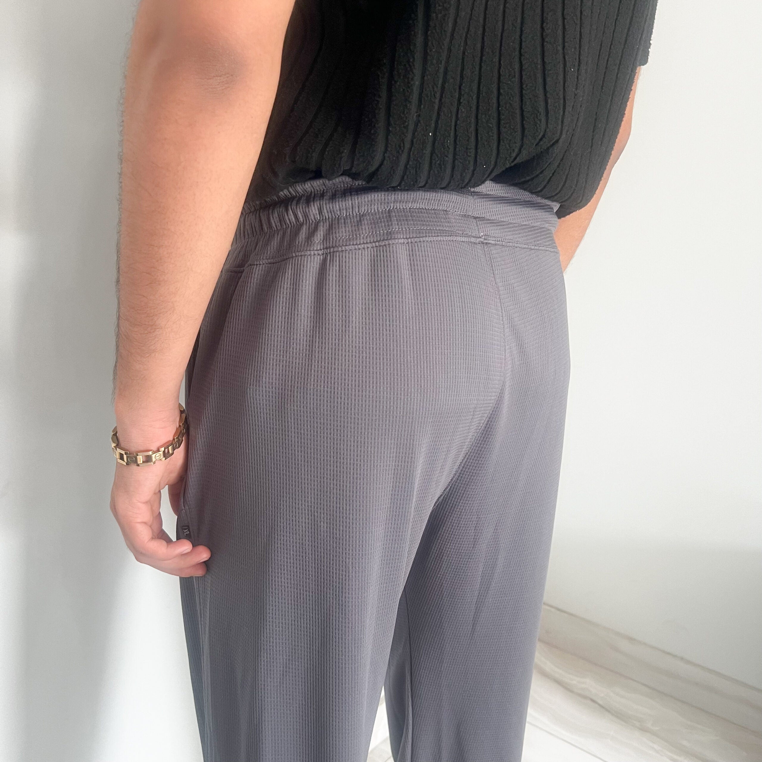 Basic Knitted Silver Trouser