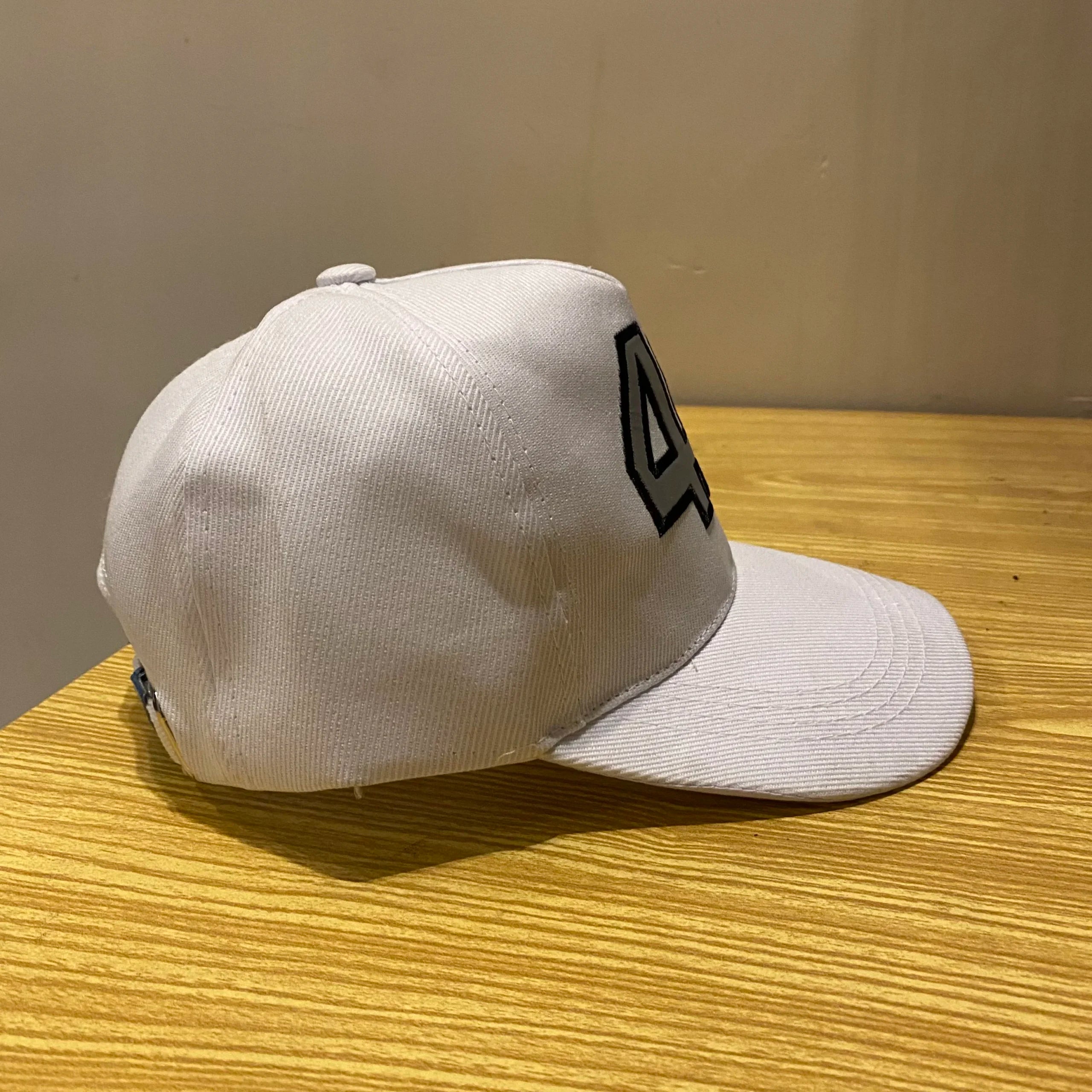 46 White Addition Cap
