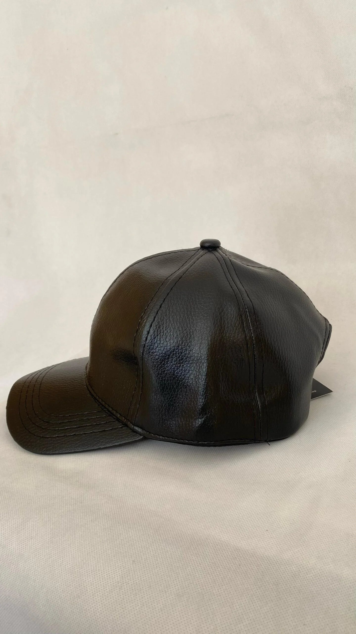 Black Leather Cap